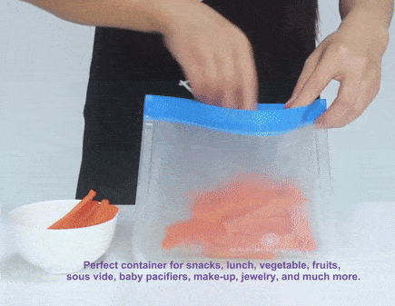 Reusable Silicone Food Storage Bag - Kitchen Care